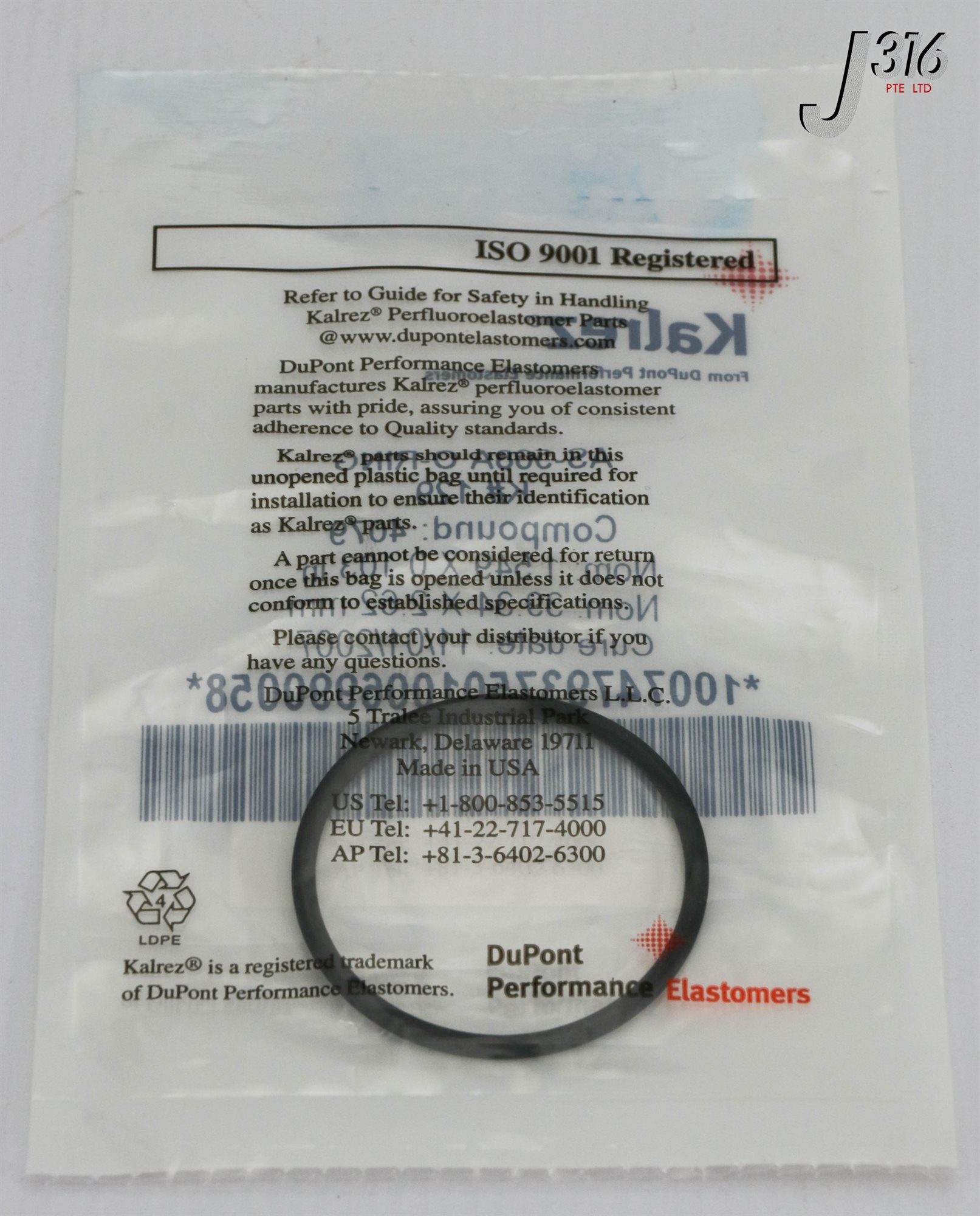 15671 APPLIED MATERIALS ORING ID 1.549 CSD .103 KALREZ 4079 75DU